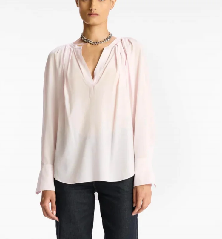 Clearance Event Nomad Silk Top In Calcite
