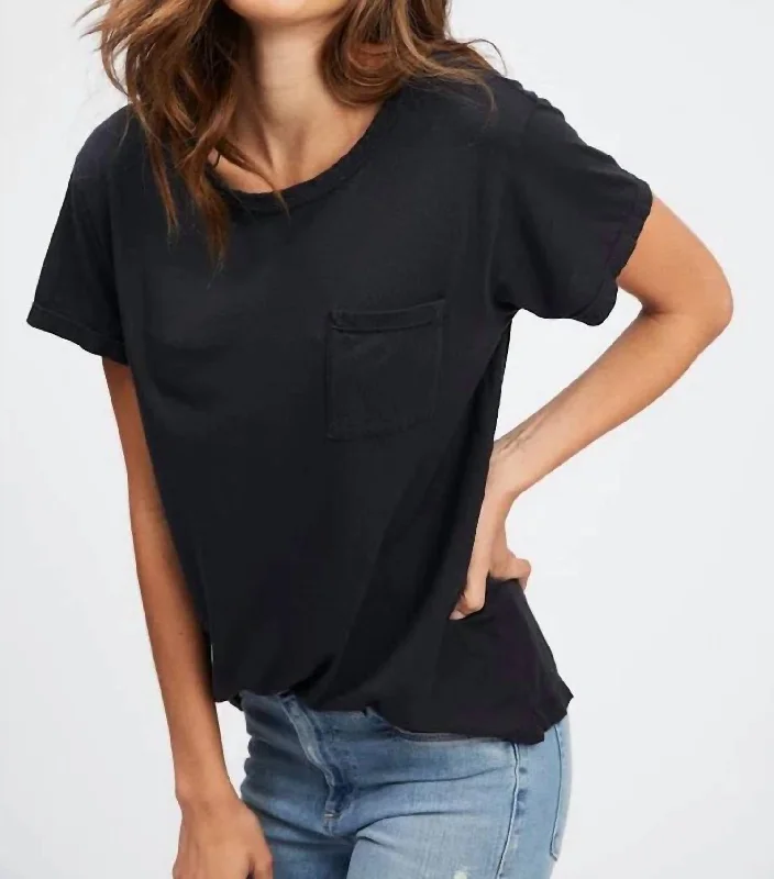 Price Drop Pocket Tee In Black