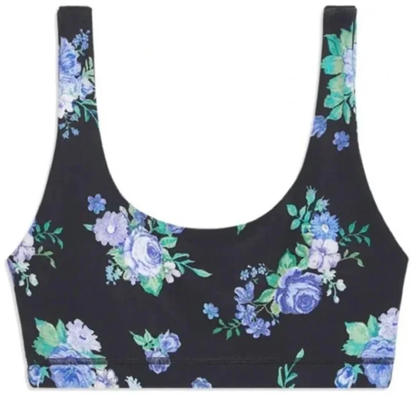 Markdown Madness Scoop Bra Top In Black Multi