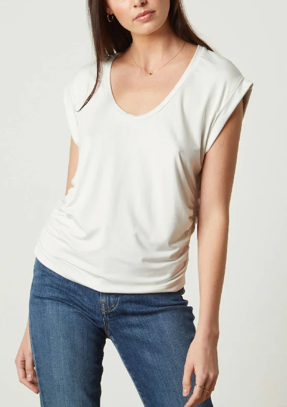 While Supplies Last Scoop Neck Tank In Chalk