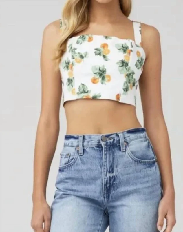 Special Discount Straight Neck Corset In Oranges