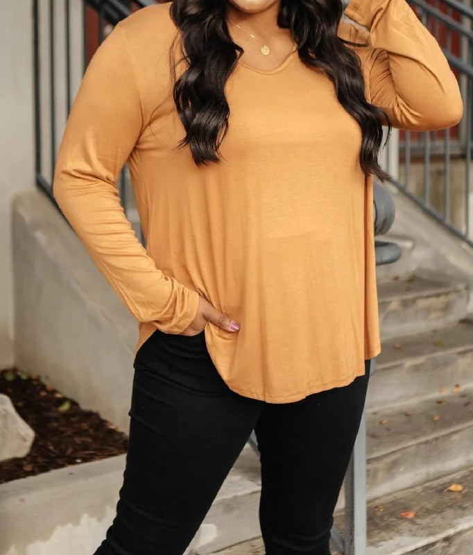 Hurry In The Wendi Top In Harvest Orange