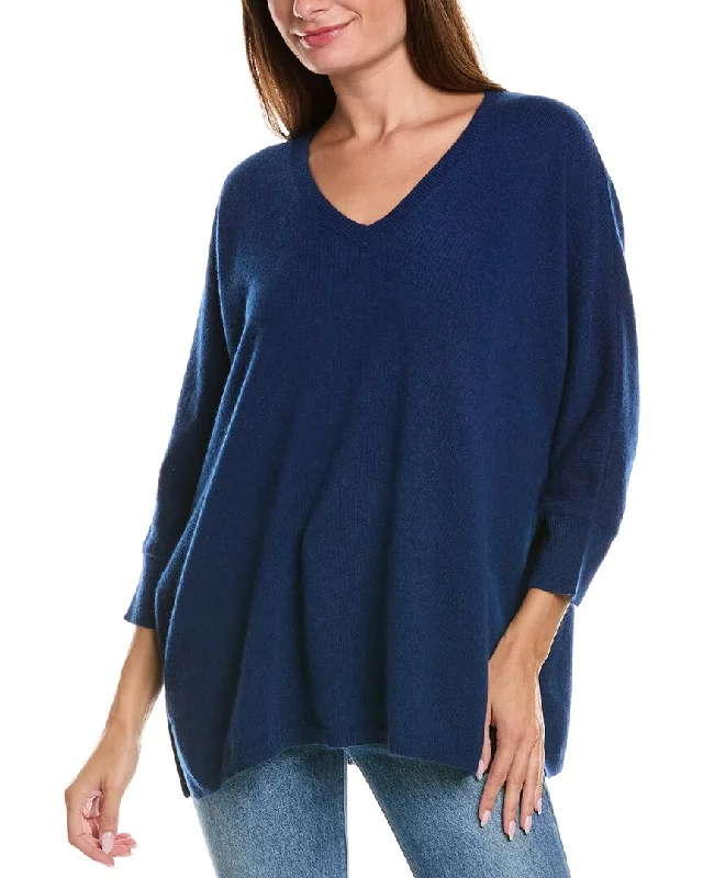 Closeout Sale Two Bees Cashmere Lia Dolman Cashmere Tunic Sweater