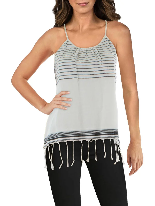 Price Drop Womens Cotton Striped Tunic Top