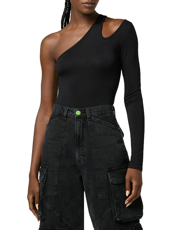 Super Savings Womens Cut-Out Long Sleeve Bodysuit
