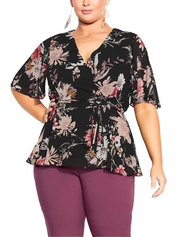 Value Deals Womens Floral Print Pullover Top