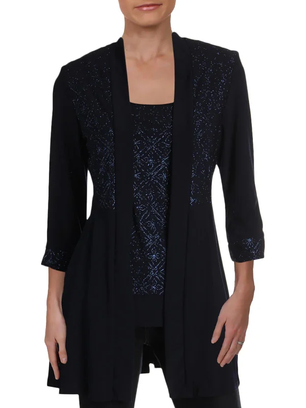 Stock Clearance Womens Glitter Night Out Twinset