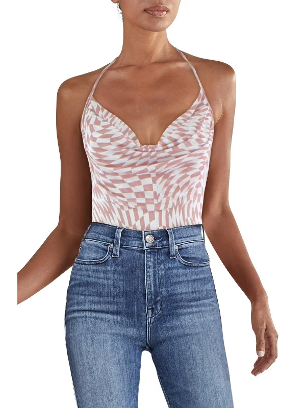 Limited Quantity Womens Slouchy Halter Bodysuit
