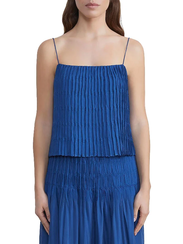 Exclusive Offers Womens Smocked Cropped Cami