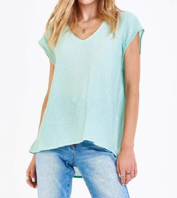 Price Fest Yanins Sleeveless Top In Sea Foam