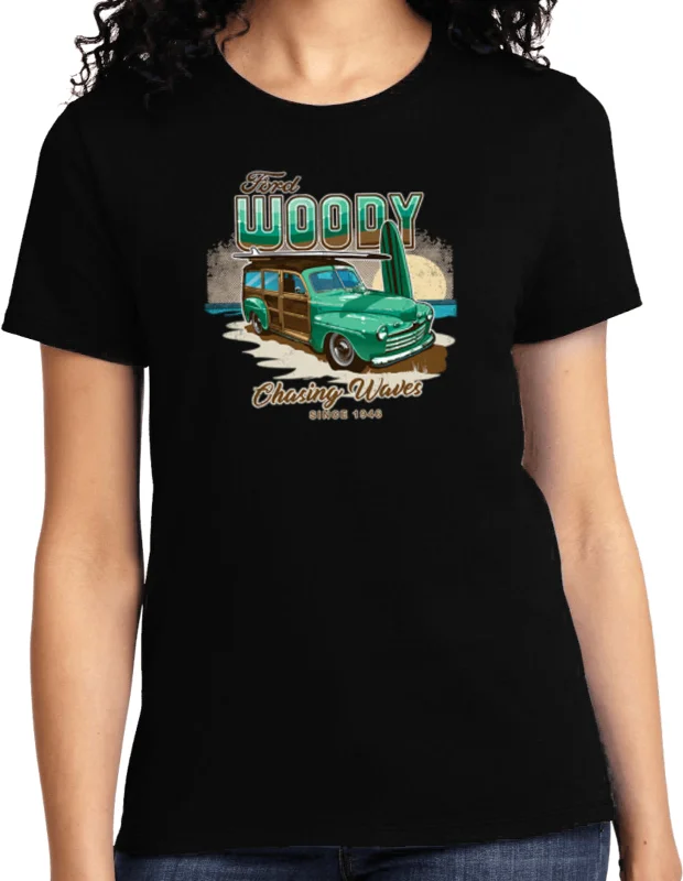 Steals and Deals 1946 Ford Woody Ladies Shirt