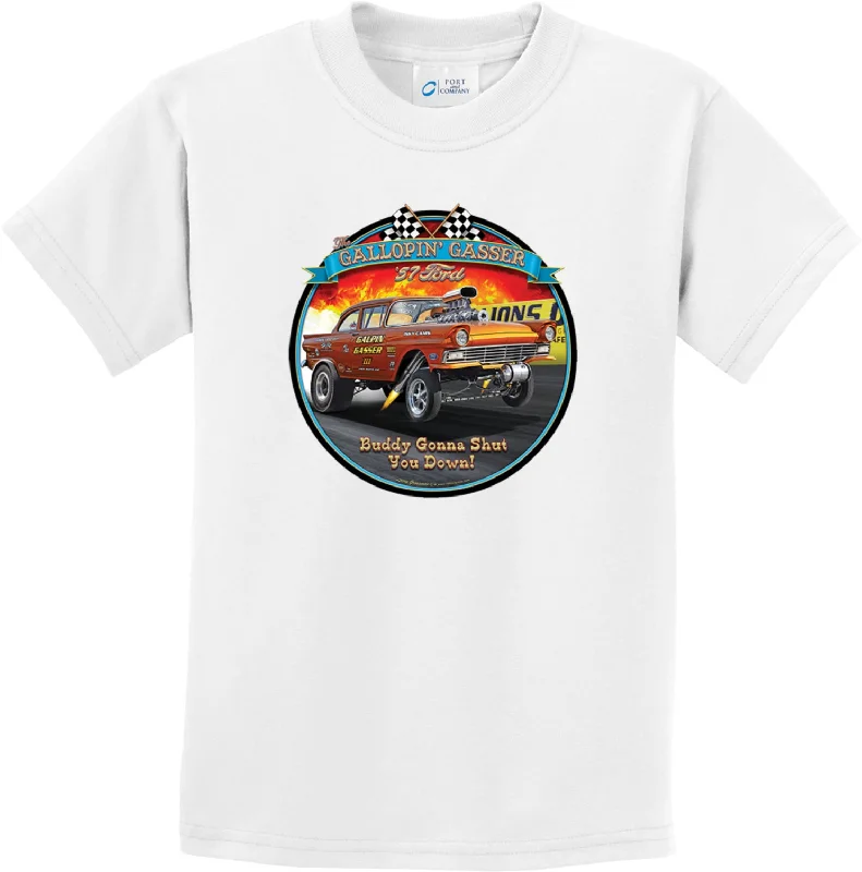 Factory Direct Sale 1957 Ford Gasser Youth Kids Shirt