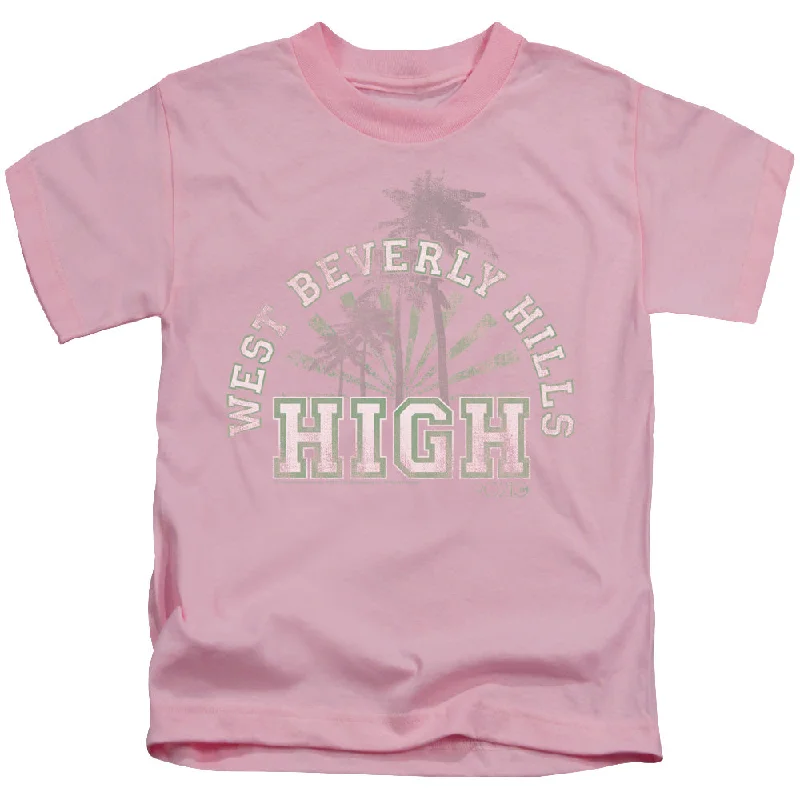New Arrival 90210 Boys T-Shirt West Beverly Hills High Pink Tee