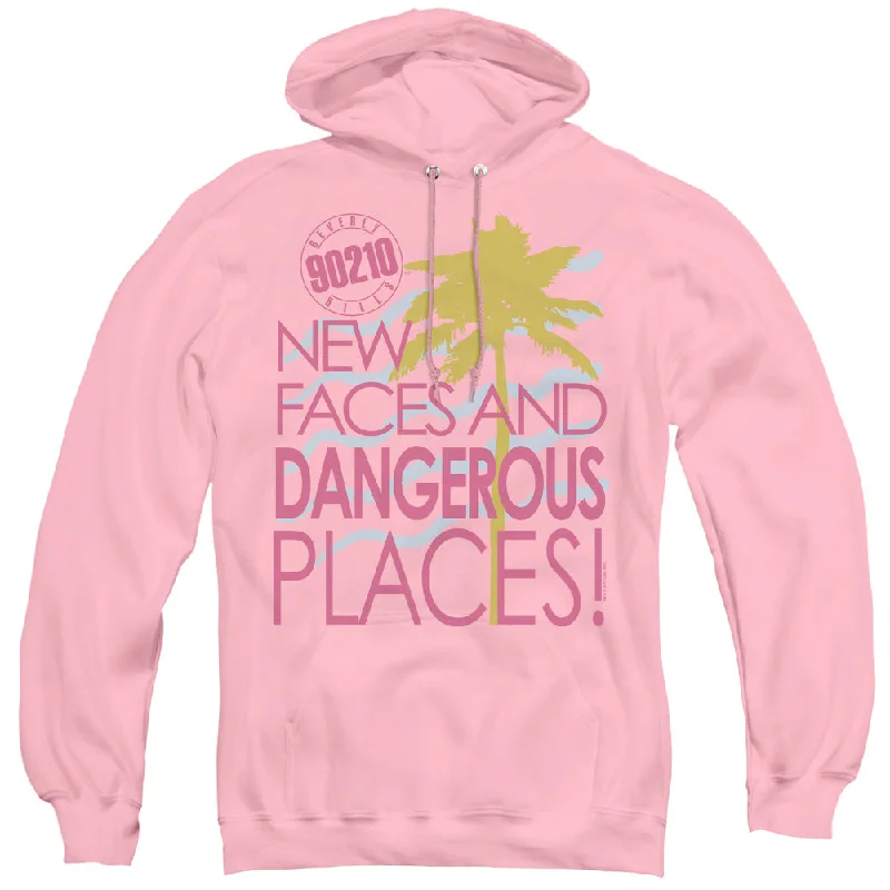 Markdowns 90210 Hoodie New Faces and Dangerous Places Pink Hoody