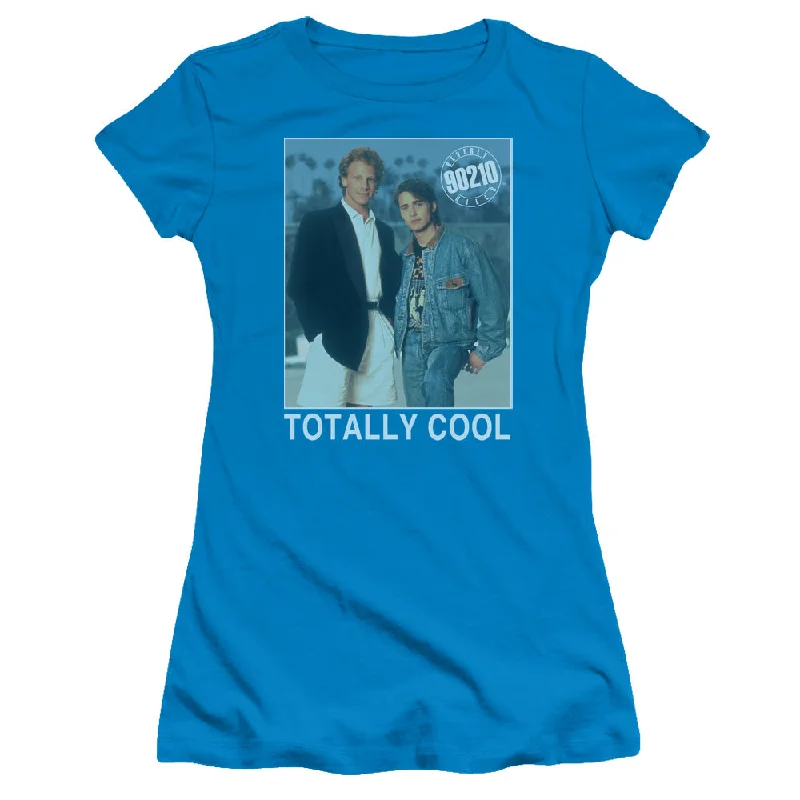 Quick Sale 90210 Juniors T-Shirt Totally Cool Turquoise Tee