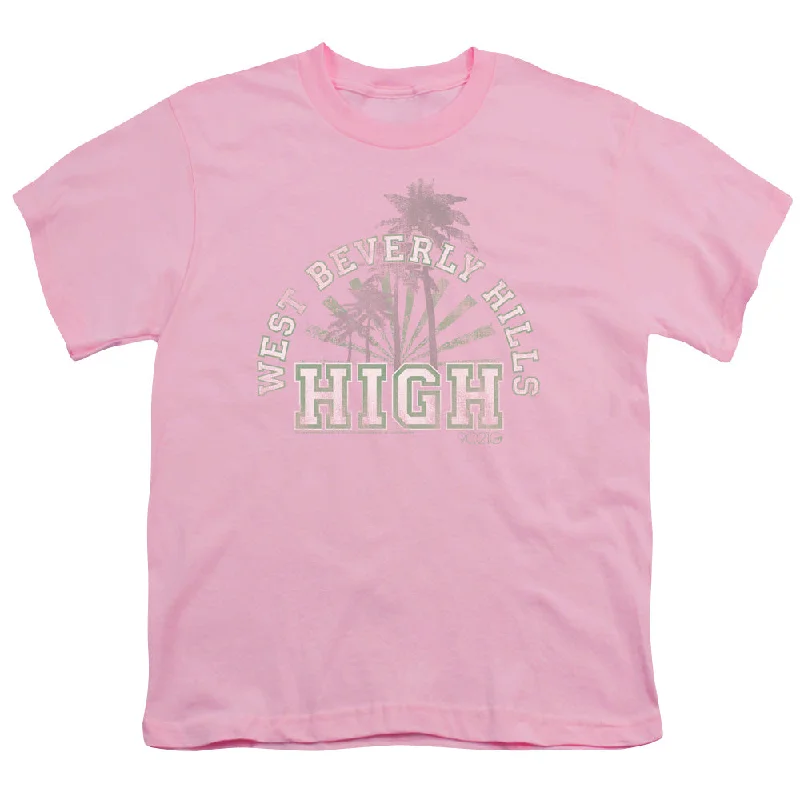 Exclusive Deal 90210 Kids T-Shirt West Beverly Hills High Pink Tee