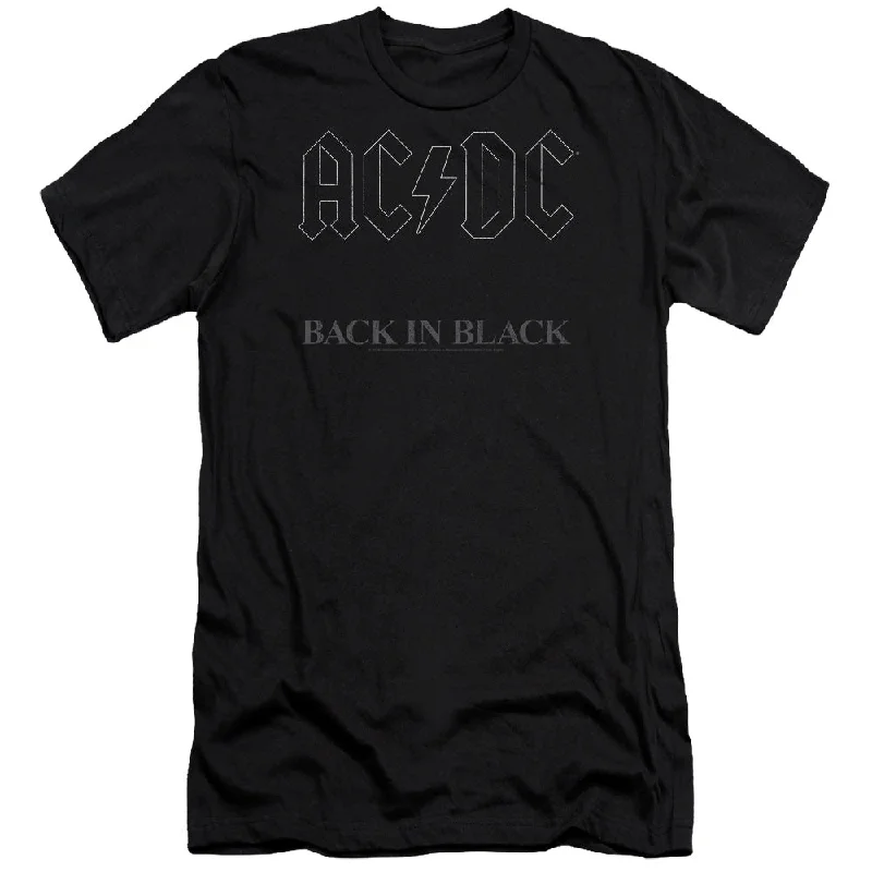 Special Savings AC/DC Back in Black Album Cover Black Premium T-shirt