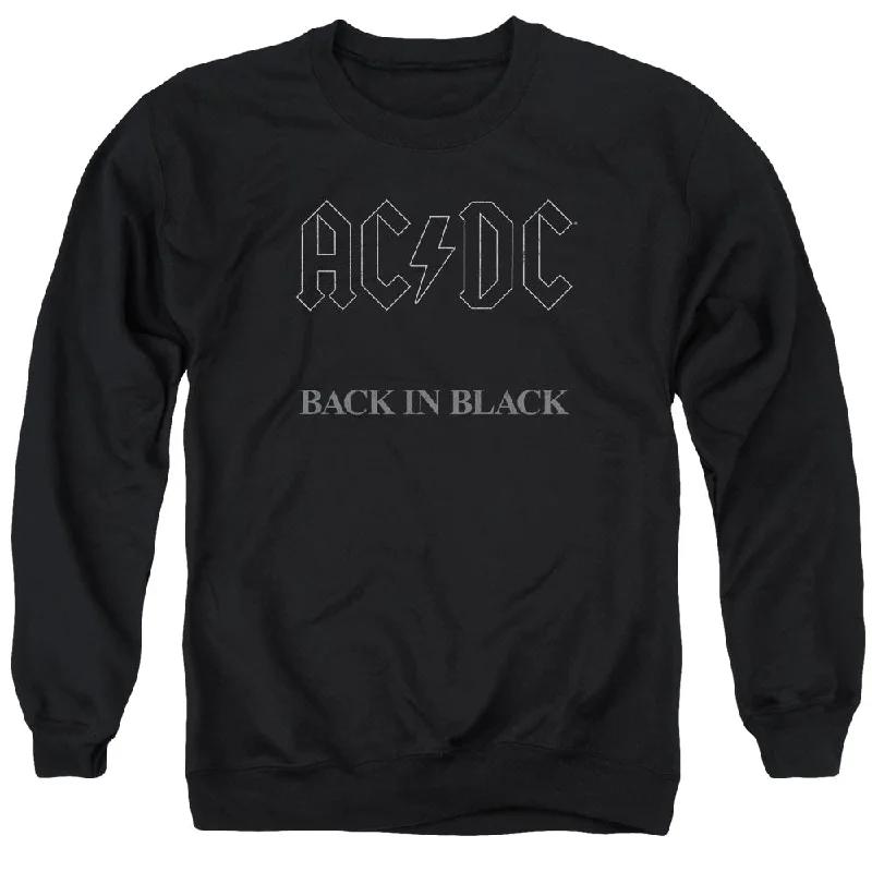 Buy Now AC/DC Back in Black Album Cover Black Sweatshirt