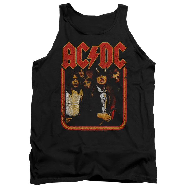Must-Have Deals AC/DC Distressed Group Photo Black Tank Top