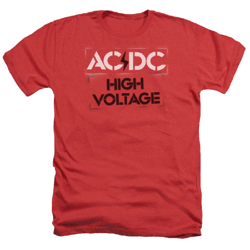 Deep Discounts AC/DC High Voltage Red Heather T-shirt