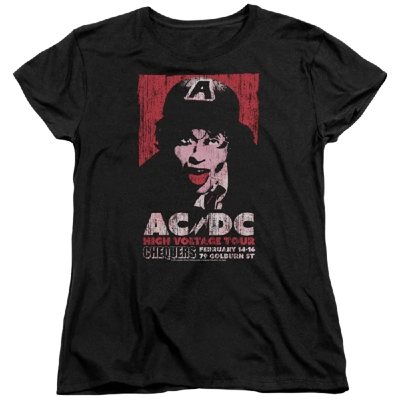 Savings Spectacular AC/DC High Voltage Tour Chequers Womens Shirt