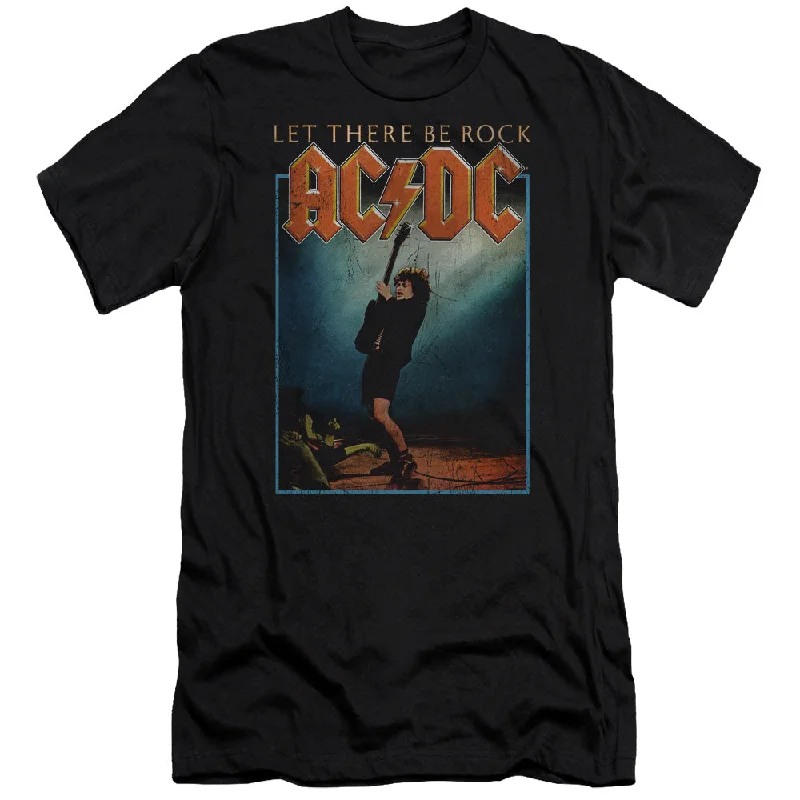 Best Bargains AC/DC Let There Be Rock Black Slim Fit T-shirt