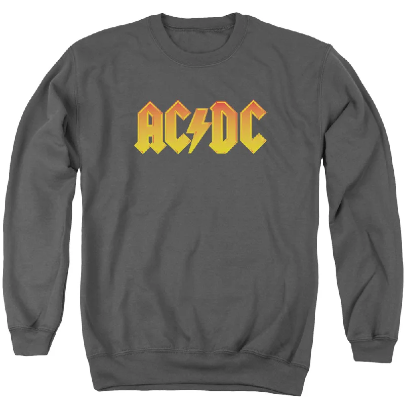 Crazy Savings AC/DC Orange Gradient Logo Charcoal Sweatshirt