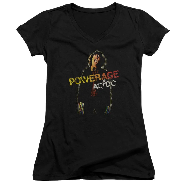 Epic Deals AC/DC Powerage Album Juniors V-neck Shirt