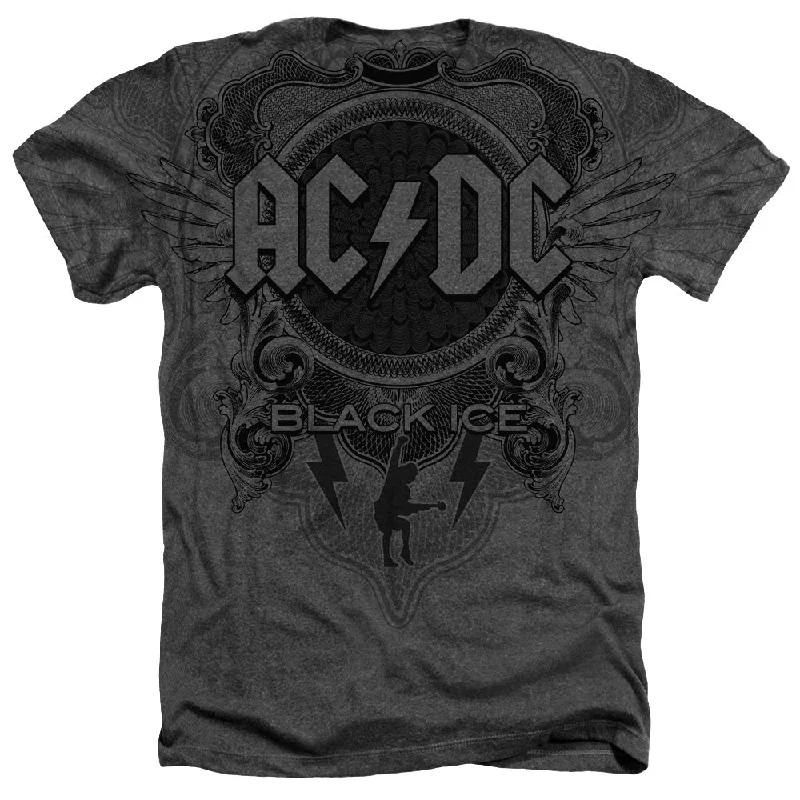 Incredible Offers AC/DC Shirt Black Ice Motion Heather T-Shirt