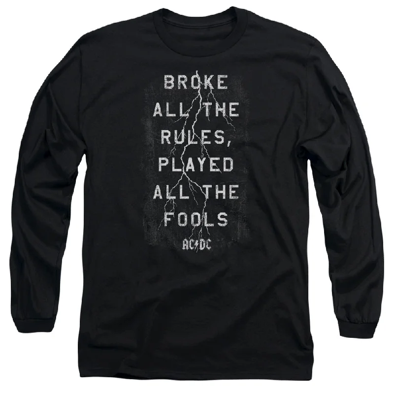 Customer Appreciation Sale AC/DC T-Shirt Powerage Tour Detroit 1976 Live Long Sleeve Shirt