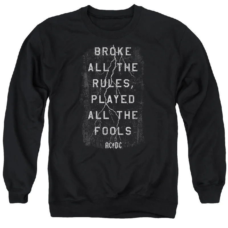 Weekend Flash Sale AC/DC Thunderstruck Song Lyrics Black Sweatshirt