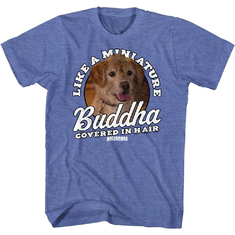 Savings Galore Anchorman T-Shirt Baxter Mini Buddha Heather Blue Tee
