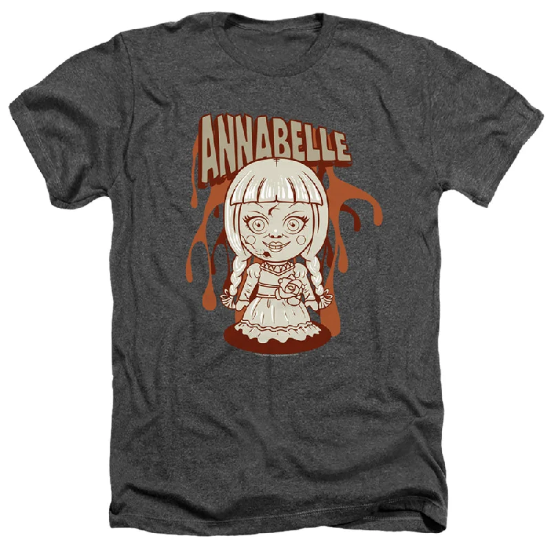 Deal Alert Annabelle Heather T-Shirt Cartoon Doll Charcoal Tee
