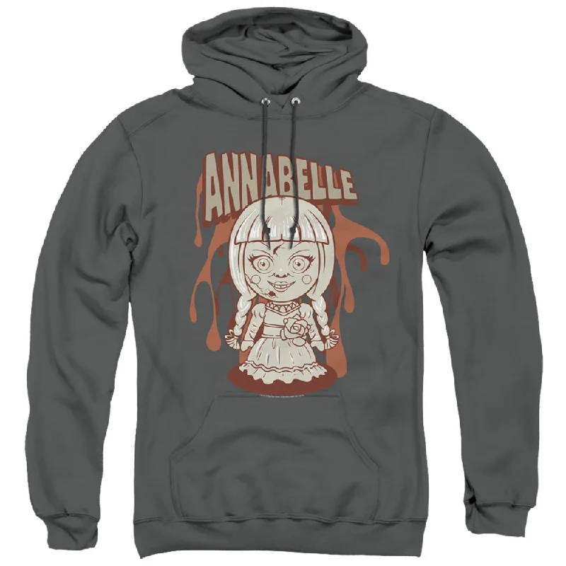 Act Fast Annabelle Hoodie Cartoon Doll Charcoal Hoody