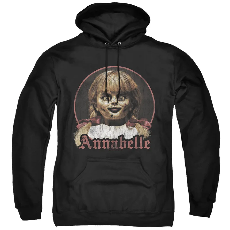 Bonus Savings Annabelle Hoodie Vintage Doll Portrait Black Hoody
