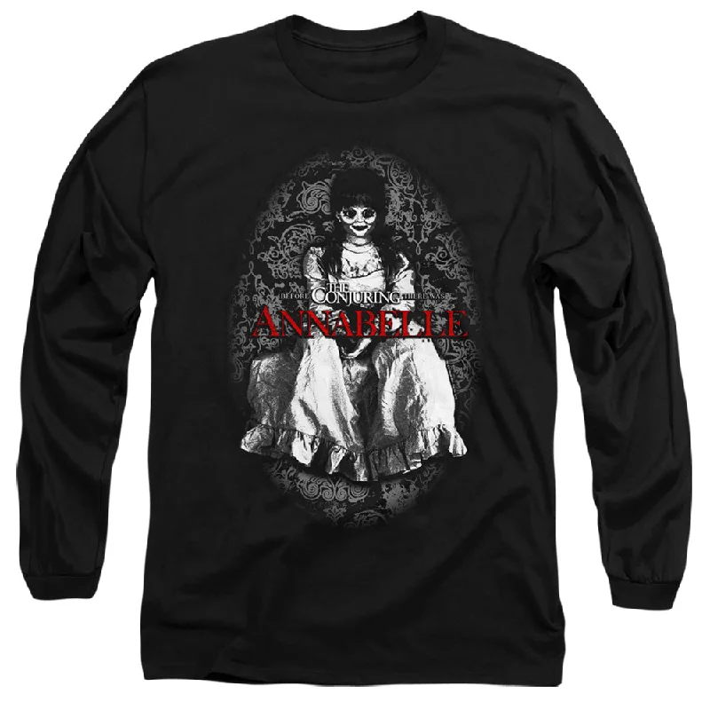 Price Fest Annabelle Long Sleeve T-Shirt Doll Photo Black Tee