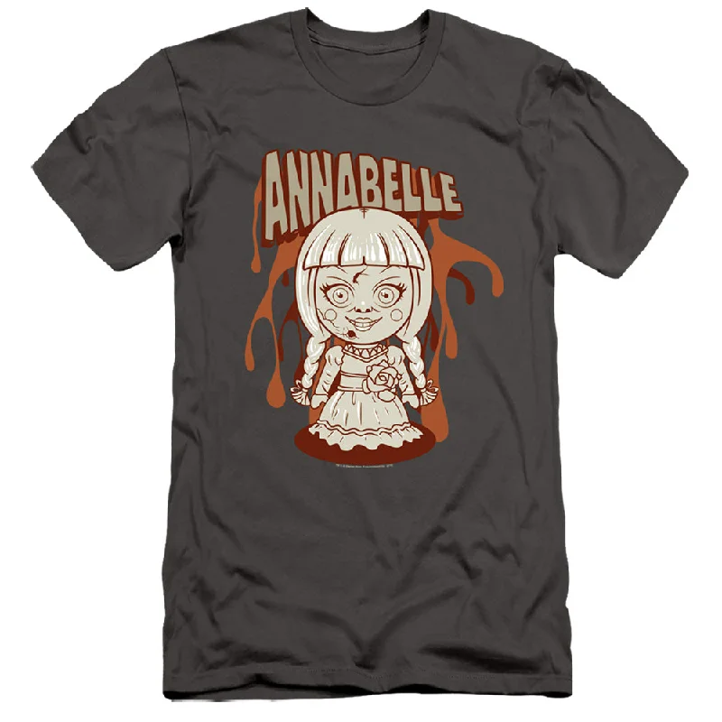 Big Discounts Annabelle Slim Fit T-Shirt Cartoon Doll Charcoal Tee
