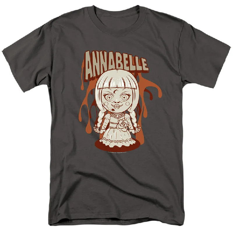 Crazy Deals Annabelle T-Shirt Cartoon Doll Charcoal Tee