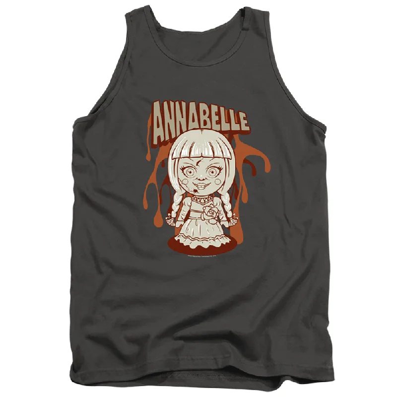 Daily Deals Annabelle Tanktop Cartoon Doll Charcoal Tank