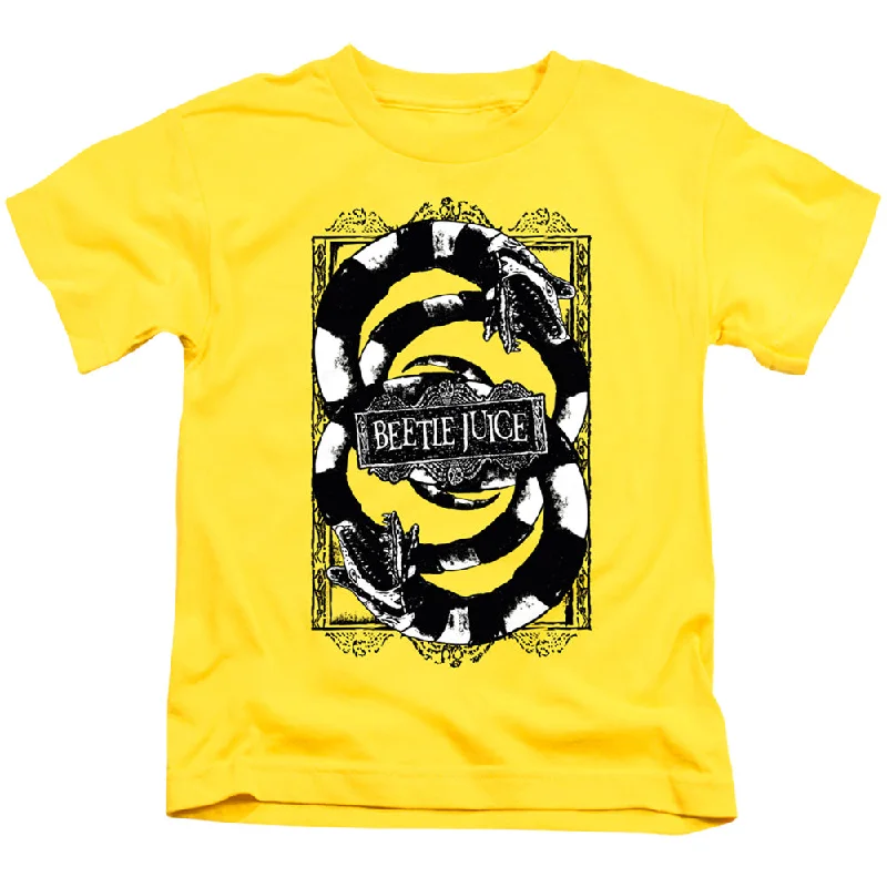 Blowout Sale Beetlejuice Boys T-Shirt Sandworms Yellow Tee