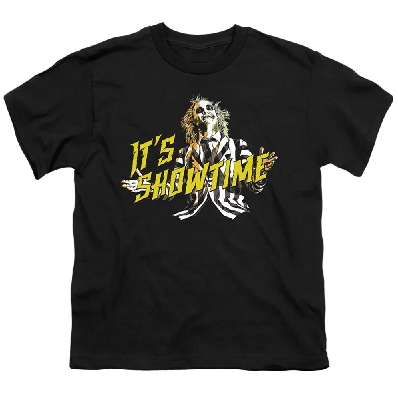 Overstock Sale Beetlejuice Kids T-Shirt Its Showtime Black Tee