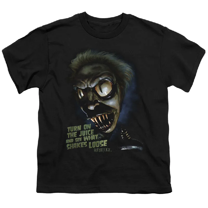 Super Sale Beetlejuice Kids T-Shirt Turn on the Juice Black Tee