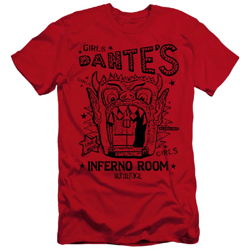 Act Now Beetlejuice Premium Canvas T-Shirt Dantes Inferno Room Red Tee