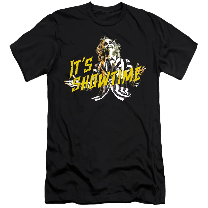 Price Blitz Beetlejuice Premium Canvas T-Shirt Its Showtime Black Tee