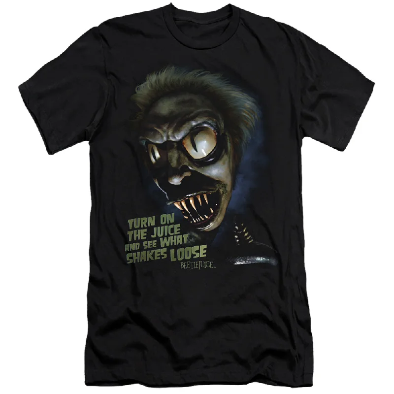 Special Price Beetlejuice Slim Fit T-Shirt Turn on the Juice Black Tee