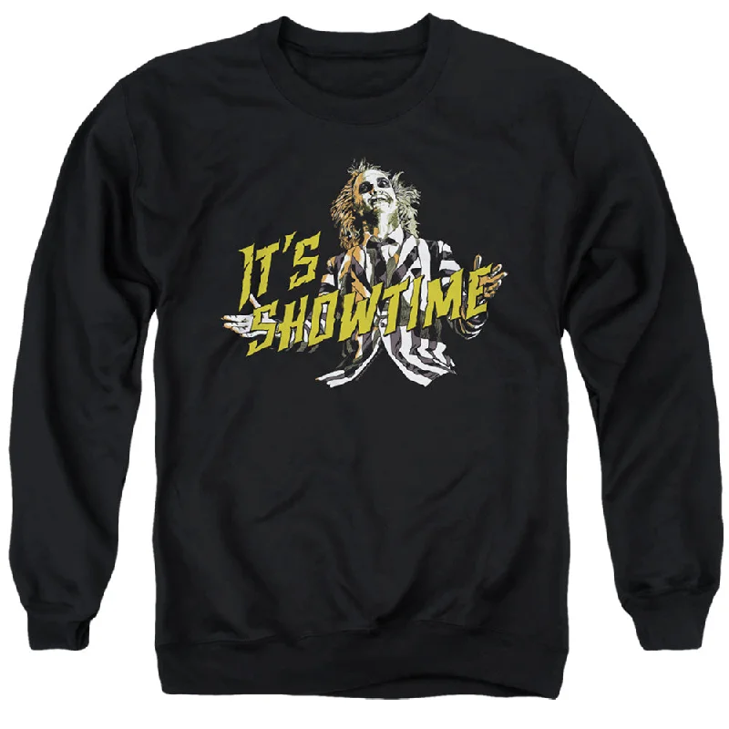 Sneak Peek Sale Beetlejuice Sweatshirt Its Showtime Black Pullover