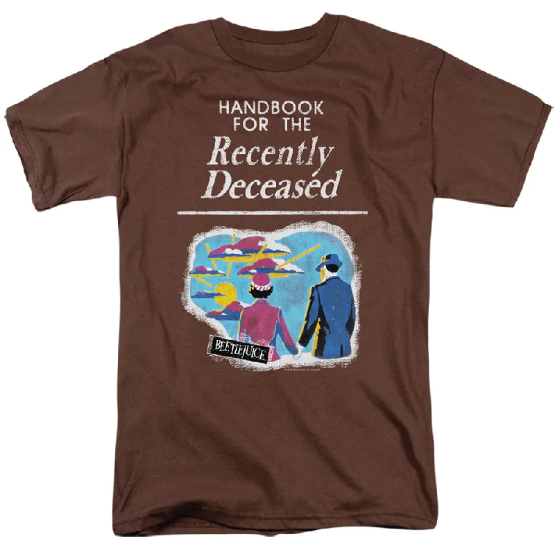 Deal Zone Beetlejuice T-Shirt Handbook for Deceased Coffee Tee
