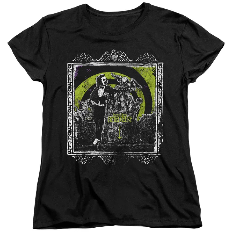Loyalty Reward Beetlejuice Womens T-Shirt Here Lies Betelgeuse Black Tee