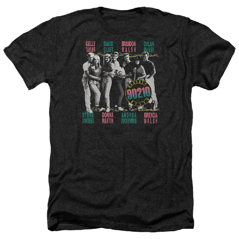 Unbeatable Prices Beverly Hills 90210 Heather T-Shirt Cast with Names Black Tee