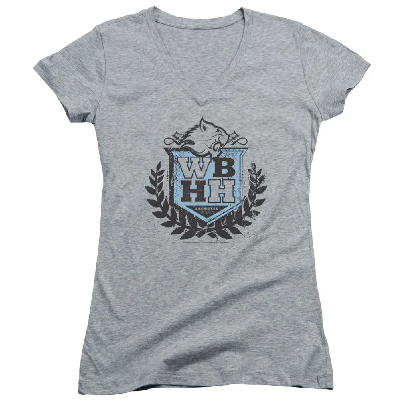 Price Rollback Beverly Hills 90210 Juniors V-Neck T-Shirt WBHH Athletic Heather Tee